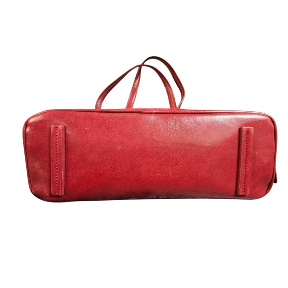 M.C. Marc Chantal Red Crocodile Embossed Leather Shoulder Handbag Purse *Read - Picture 10 of 16